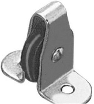 VA-Stahl-Einscheibenblock,vertikal Nylonrolle 8mm