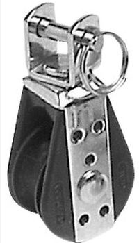 Einscheibenblock mit Wirbel 22mm