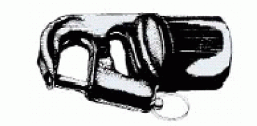 Spinnaker-Endbeschlag für Rohr-Ø 30 x 1,5 mm