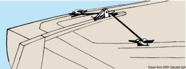 Vorrichtung zur Pinnenarretieung