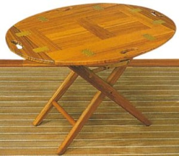 Tischchen aus Teakholz 80x60x53 cm