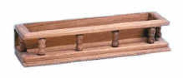 Teakholz-Gewürzregal 350x65x90 mm