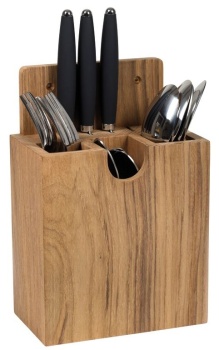 ARC Teakholz-Besteckhalter 150x210x80 mm