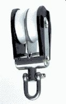 Doppelblock mit Wirbel 14mm