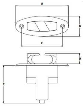 2 VERSENKBARE LIPPKLAMPEN 150 MM