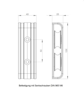 UMLENKBL.-ZWEIF.ALU-ROLLE SILBER