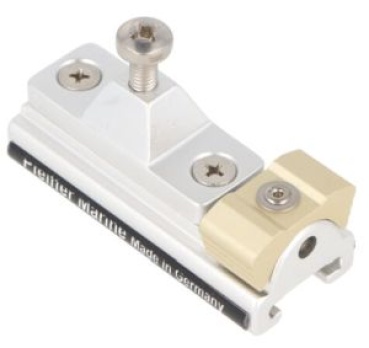 Klapp-Verdeckschlitten mit Seitenplatte für Schiene 20x3mm