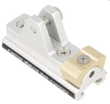 Klapp-Verdeckschlitten mit Unterteil für Schiene 20x3mm
