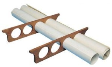 Roca Seekartenhalter Teak für 4 Seekarten 43,5x9cm 2 St