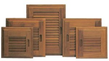 Roca Lamellentür Teak  280x280mm links