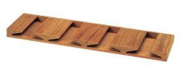 Roca Weinglashalter Teak (Deckenmontage) 42x2x12cm für