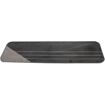 Fussmatte B=45cm L=150cm dunkelgrau mit hellgrauen Streifen