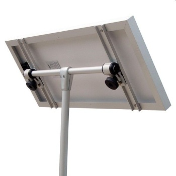 NOA drehbarer Solarpanelhalter Mast 10608 L=1800mm D=30mm Halterung B=600mm H=650mm mit NOA Rohrhalter 25mm