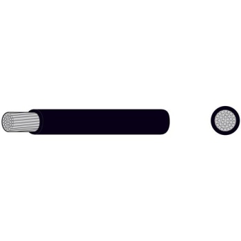 Einadriges Marine Kupferkabel Schwarz 16mm² 50M