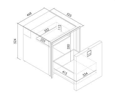 Isotherm Kühlschrank Inox Clean Touch 65l - Zusatzbild 1