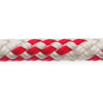 Robline Sirius 300 Fall- und Schottauwerk Polyester weiß/rot 1Meter Ø 12mm