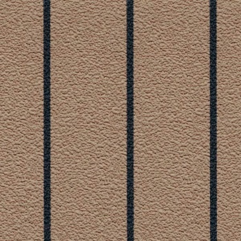 Gisatex Antislide Decksbelag B=1.5m L=5m teakfarben mit schwarzen Streifen