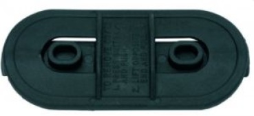 Verschlussklappe KST Schwarz 72 x 207mm Furlin RB und R