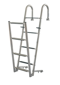 Badeleiter, ausklappbar, L=2034mm, L1=1200mm, L2=834mm,