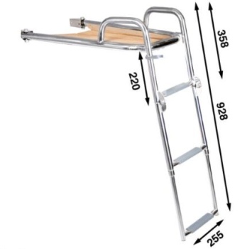 Bugplattform Comfort mit 3-stufiger Leiter 650x330x928 mm