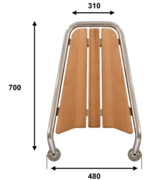 Bugplattform Comfort mit Leiter 3-stufig, 700x480x1120 mm
