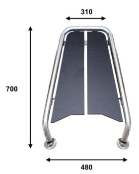 Bugplattform Blackline 700x480, Rohr D32