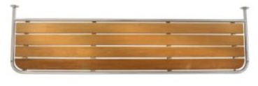 Heckplattform für Motorboot Teak, B=1900mm, H=500mm