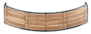 Heckplattform für Motorboot Teak, B=2000mm, H=700mm