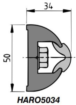 Vetus Scheuerleiste HARO5034L schwarz, ohne Keder - Zusatzbild 1