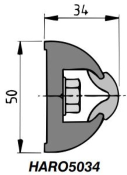 Vetus Scheuerleiste HARO50W weiß, ohne Keder - Zusatzbild 1