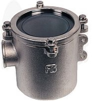 Nickel-besch. Messing Kühlwasserfilter (robust) mit NIRO, 61250 l/h bei 1 bar