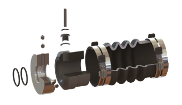 Pss Gummibalg Reduzierring, Von 3" (Ø76,2mm) Bis 2-3/4" (Ø69,9mm)