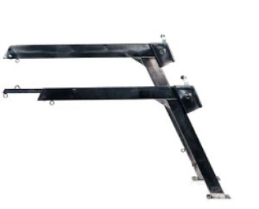 NIRO Davit mit Tau, Block und Winsch, Teleskop-Ausführ, 120 x 200 mm