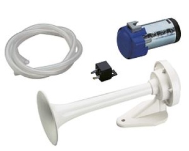 ABS Signalhorn mit Kompressor, Einklang, L=250mm, 12V