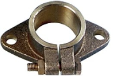 Bronze Montageflansche für Stevenrohr Ø50mm (für Welle