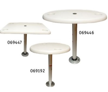 Kunststoff Tisch Satz Palm (450x390mm) mit Aluminium T