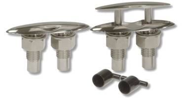 NIRO Versenkbare Klampe, A=126mm, B=64mm, C=22mm, D=46