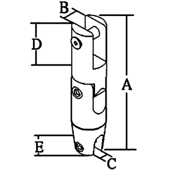 NIRO Ankerketteverbinder, (dubbel wirbelnd Modell, bis