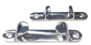 NIRO Lippklampe, L=130mm, max. Leine Ø16mm (Preis pro Stk)