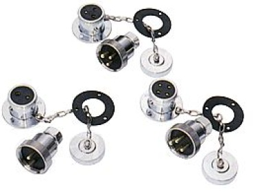 Messing verchromt Wasserdichte Stecker, 5A, 4-Anschlüs