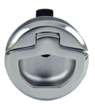 NIRO Einlaßgriff mit Drehverschluß, A=9-22mm, B=19-25m