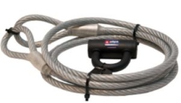 Robustes Schloss mit Kabel, 3m