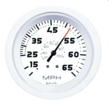 allpa White Domed Öldruckanzeiger 5 Bar (VDO)