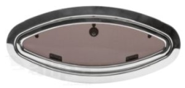 Aufklappbares Bullauge NIRO,  203 x 461 mm