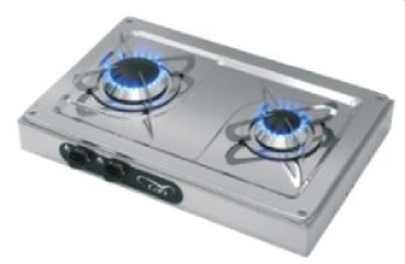 Gaskocher Aufbau, burner: 1x kleinen  1x mittleren