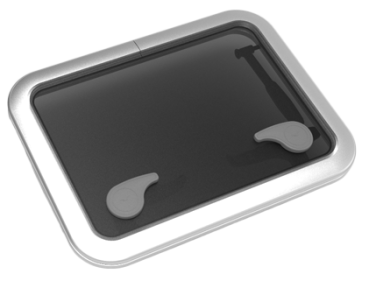 Goïot Aluminium Luken Modell Opal 30, Satin, Abm. 511x3