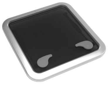 Goïot Aluminium Luken Modell Opal 40, Satin, Abm. 475x4