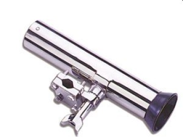 Niro-Angelrutenhalter f. Relingsmontage Ø25 mm