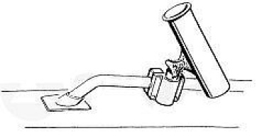 Angelrutenhalter f. Reling Ø 25 mm