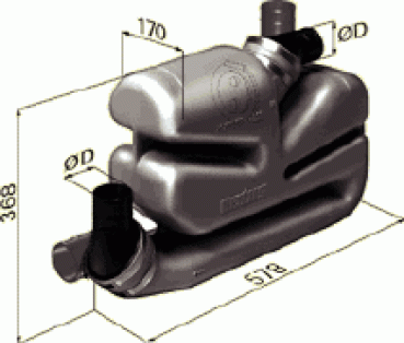 Vetus Wassersammler LSG60 Ø60mm